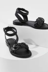Kožené sandály Answear Lab dámské, černá barva #5251197