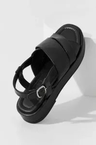 Kožené sandály Answear Lab dámské, černá barva #4977497