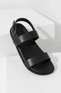 Kožené sandály Answear Lab dámské, černá barva #5834940