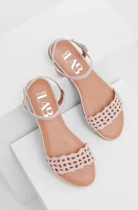 Kožené sandály Answear Lab dámské, růžová barva #5161550
