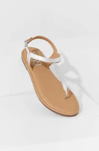 Kožené sandály Answear Lab dámské, stříbrná barva #4944621