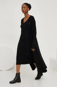 Šaty a svetr Answear Lab černá barva #6054608