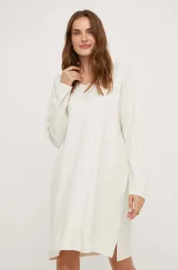 Šaty Answear Lab béžová barva, mini, oversize #5414217