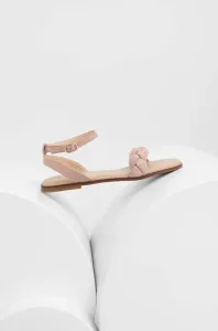 Semišové sandály Answear Lab dámské, růžová barva #5007653