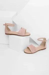 Semišové sandály Answear Lab dámské, růžová barva #5862400
