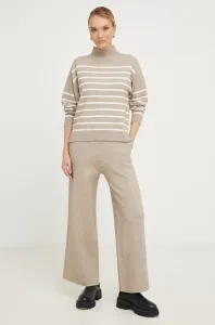 Set svetru a kalhot s vlnou Answear Lab béžová barva