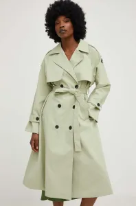 Trench kabát Answear Lab dámský, tyrkysová barva, přechodný