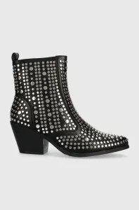 Westernové boty Answear Lab dámské, černá barva, na podpatku, lehce zateplené #6067399