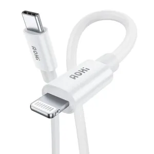 Kabel USB-C na Lightning AOHI AOC-L003, 1,2 m, 3A (bílý)