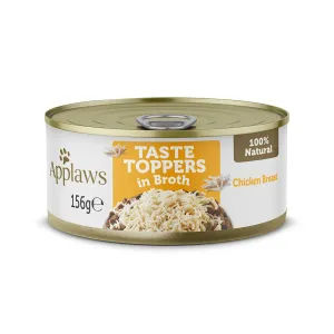 Applaws Taste Toppers in Broth 24 x 156 g - 18 + 6 zdarma - kuřecí