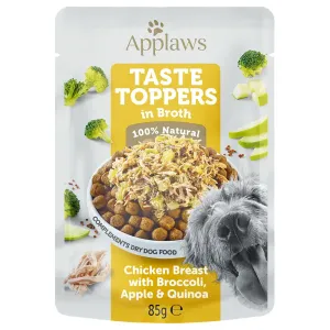 Applaws Taste Toppers Pouch in Broth 12 x 85 g - kuřecí s brokolicí, jablkem a quinoou