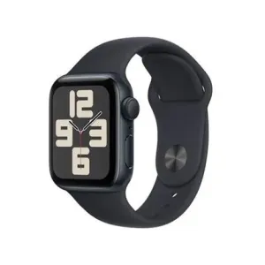 Apple Watch SE (2023) Cellular 40mm sportovní silikonový řemínek temně inkoustový M/L