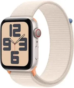 Apple Watch SE (2023) Cellular 44mm sportovní provlékací řemínek hvězdně bílý