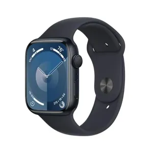 Apple Watch Series 9 41mm Stříbrný hliník s bouřkově modrým sportovním řemínkem M/L