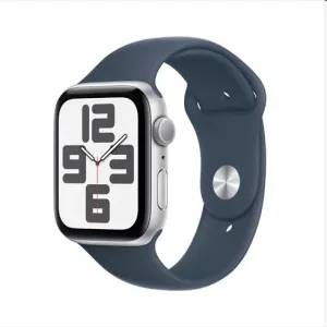 Apple Watch SE (2023) GPS 44mm sportovní silikonový řemínek bouřkově modrý M/L