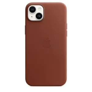 Apple iPhone 14 Plus Kožený kryt s MagSafe cihlově hnědý