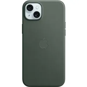 Apple iPhone 15 Plus z tkaniny FineWoven s MagSafe listově zelený