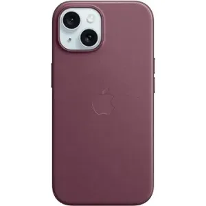 Apple iPhone 15 Kryt z tkaniny FineWoven s MagSafe morušově rudý