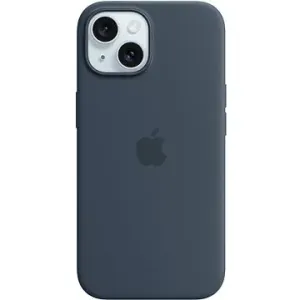 Apple iPhone 15 Silikonový kryt s MagSafe bouřkově modrý