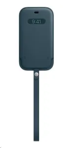 Apple iPhone 12 a 12 Pro Kožený návlek s MagSafe baltsky modrý