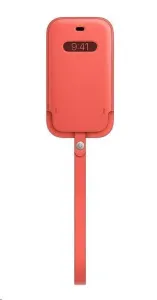 Apple iPhone 12 mini Kožený návlek s MagSafe citrusově růžový