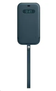 Apple iPhone 12 Pro Max Kožený návlek s MagSafe baltsky modrý