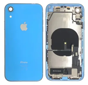 Apple iPhone XR - Zadní Housing - modrý s malými instalovanými díly