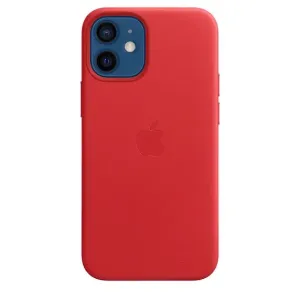 Apple iPhone 12 mini Leather Case with MagSafe, red