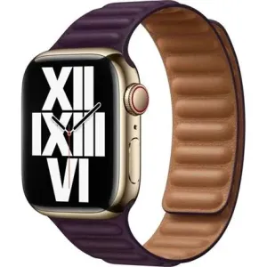 Apple Watch kožený tah 41/40/38mm tmavě višňový - S/M #257550