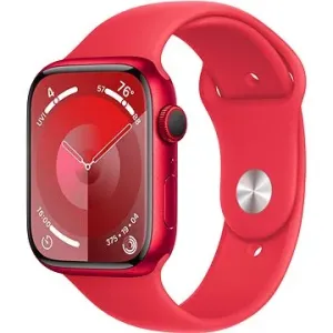 Apple Watch Series 9 45mm Cellular PRODUCT(RED) Červený hliník s červeným sportovním řemínkem - S/M