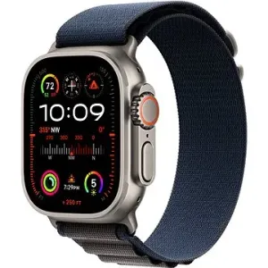 Apple Watch Ultra 2 49mm titanové pouzdro s modrým alpským tahem - Large