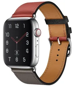 Kožený řemínek pro Apple Watch (38/40/41mm) Red Etain