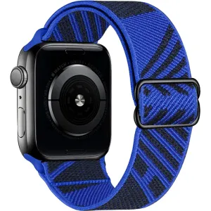 Scrunchie řemínek pro Apple Watch (42/44/45mm) Black Blue