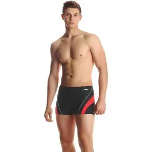 Aqua-Speed Dennis pánské plavky s nohavičkou černá-červená - XXL