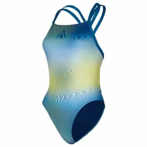 Aqua Sphere Dámské plavky ESSENTIAL OPEN BACK multicolor blue - DE32 #3978833
