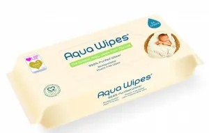 Aqua Wipes BIO Aloe Vera 100% rozložitelné ubrousky 99% vody, 64 ks