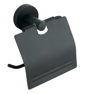AQUALINE SB207 Samba držák toaletního papíru s krytem, černá