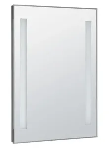 AQUALINE Zrcadlo s LED osvětlením 60x80cm, kolébkový vypínač ATH6