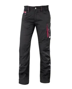 Ardon FLORET Dámské pracovní kalhoty do pasu černo / růžové H6301 #738209