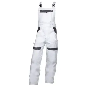 Ardon Montérkové kalhoty s laclem COOL TREND zkrácené - Bílá / šedá | XXXL