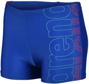 Chlapecké plavky arena boys swim short graphic royal/fluo red 116cm