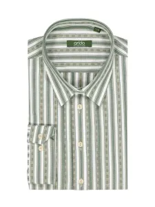 Nadměrná velikost: Arido, Krojová košile s proužkovaným vzorem a sámky Olive