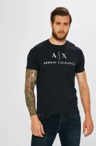 Tričko Armani Exchange tmavomodrá barva, s potiskem #1937451