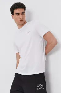 Bavlněné tričko Armani Exchange bílá barva, s potiskem, 8NZT91 Z8H4Z NOS