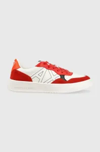 Sneakers boty Armani Exchange červená barva, XUX148.XV601.S535