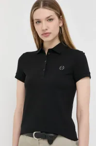 Bavlněné polo tričko Armani Exchange černá barva, 8NYF73 YJ17Z NOS
