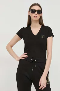 Bavlněné tričko Armani Exchange černá barva #5568985