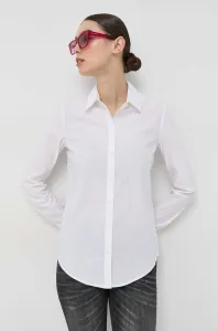 Košile Armani Exchange dámská, bílá barva, slim, s klasickým límcem #6146319