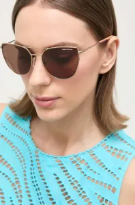 Sluneční brýle Armani Exchange dámské, béžová barva #6147320