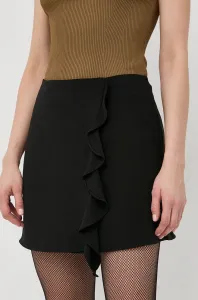 Sukně Armani Exchange černá barva, mini, áčková #5001321